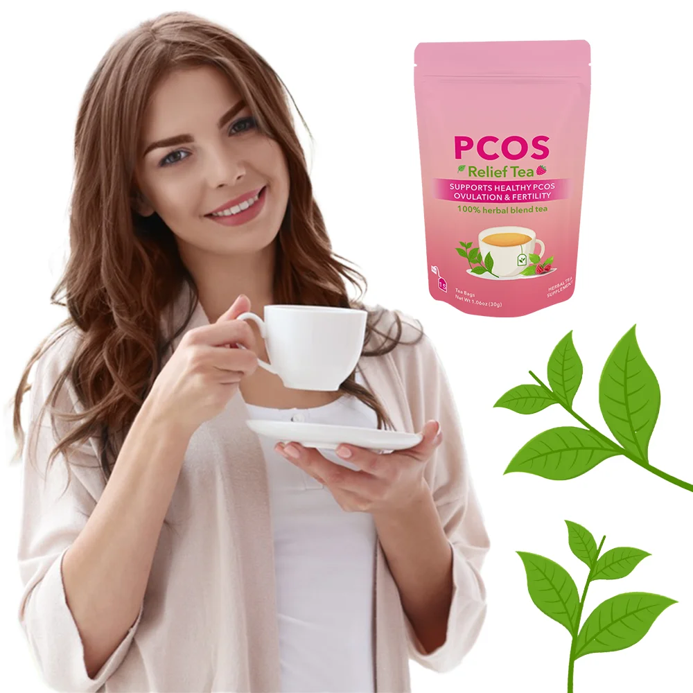 OEM/ODM/OBM Hot Selling Health Herbal PCOS Tea Support Fertility Health & Hormone Balance Tea Healthy Menstrual Cycle For Women