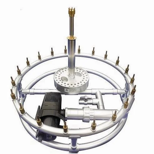 Outdoor Round Small Musical Dancing Floating Portable Decor Water Fountain