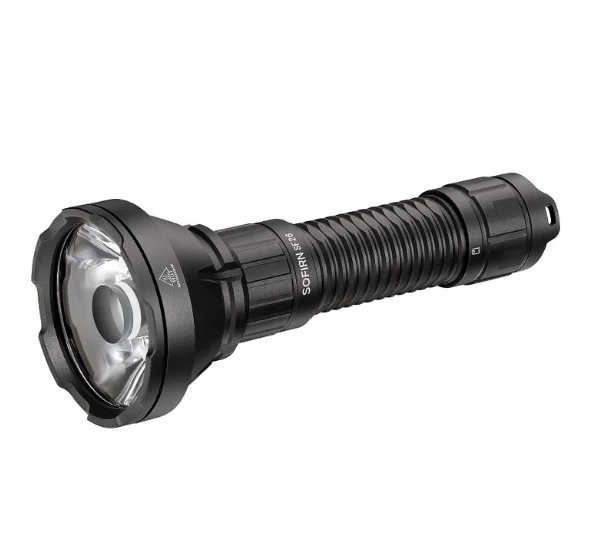 Outdoor Super Far Throw 964M 2000lm Multi Gear Powerful LED Flashlight Rechargeable Torch with Double Tail Switch