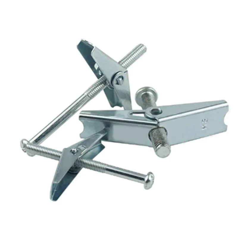 Оцинкованные Пружинные Рычажные крепления с винтами, полые полости, настенные анкеры