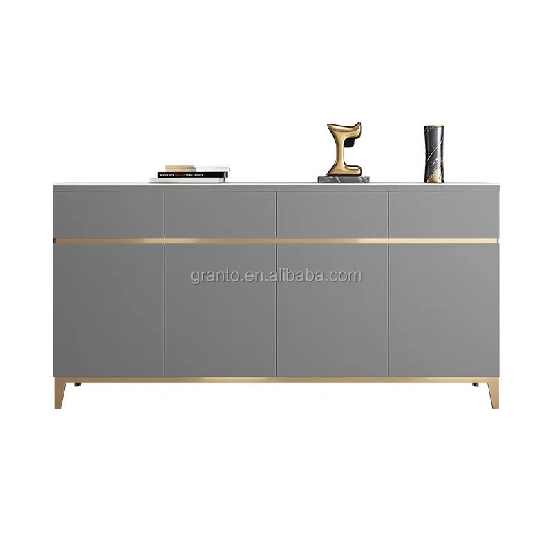 Deluxe home furniture customized color drawer chest stainless steel stand cabinet