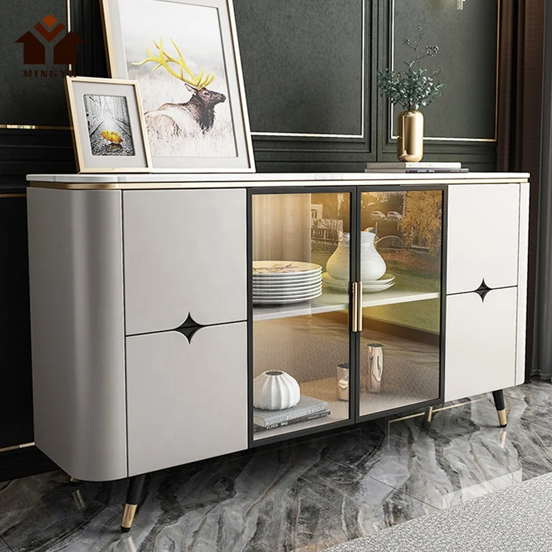 High Fashion Hallway Stainless Steel Console Table Glass Hotel Gold Frame Entry Table Marble Altar Table