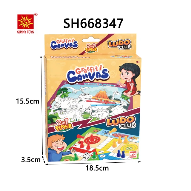 Educational DIY drawing toys chess games coloring drawing sets graffiti painting canvas for kids