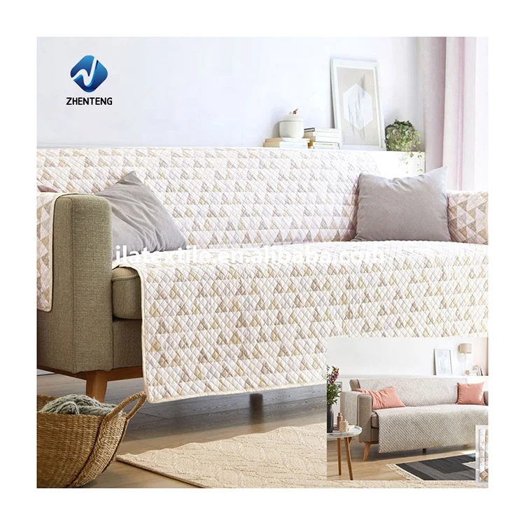 Customized Color Ultrasonic Quilted Design Waterproof Cut & Sew Sofa Cover