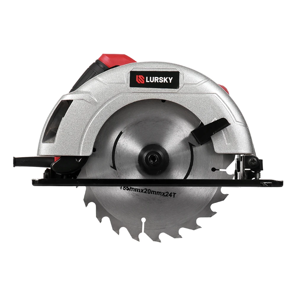 LURSKY Portable  1400W Electric Wood Cutting 7 1/4 banco sega circular saw blade