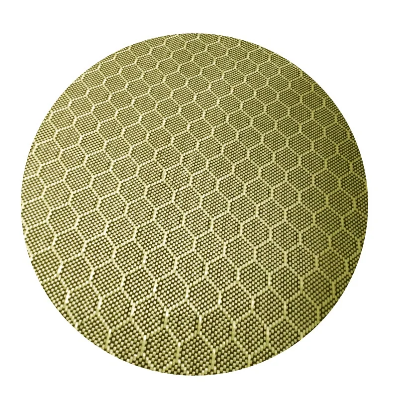 golden honeycomb Colored hybrid aramid carbon fiber fabric