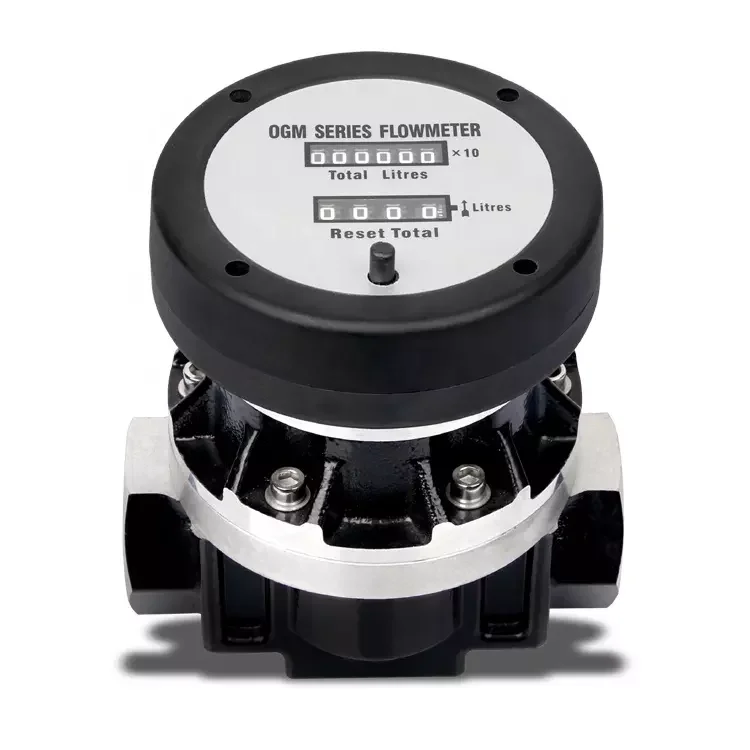 Gear pump display equipment oval gear meter 1 inch 2 inch high flow rate ZCOGM-A for Gas Station