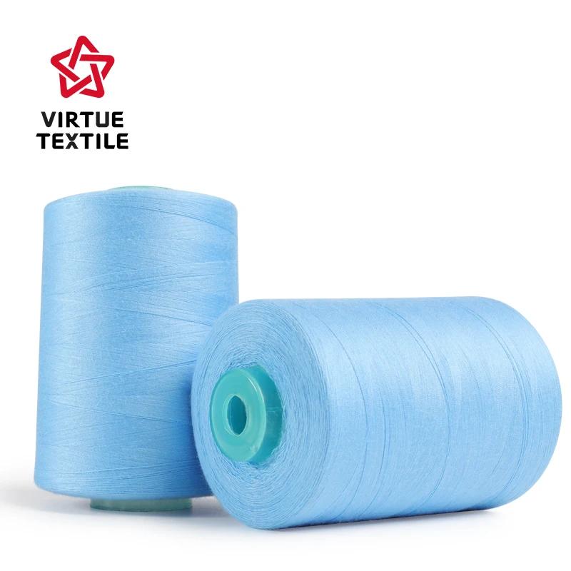 Virtue Textile wholesales colourful core spun polyester yarn/sewing thread 20S/2 28S/2 40S/2 60S/2 for weaving, knitting,sewing