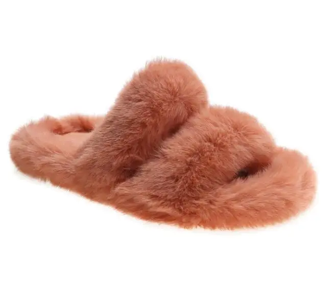 2021 г. модные пушистые зимние теплые плюшевые женские домашние тапочки Flauschige hausпотанки