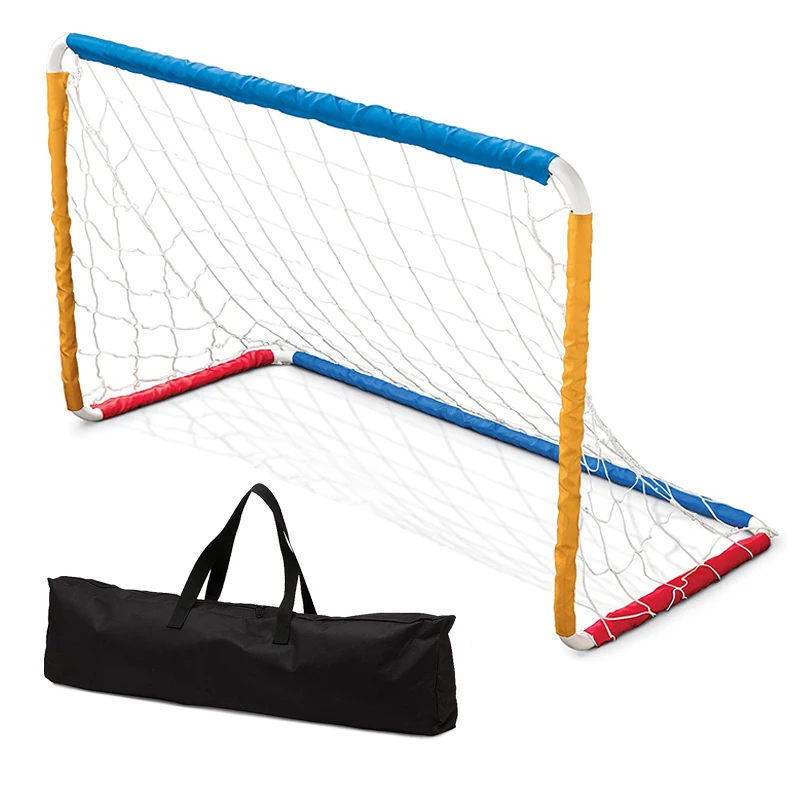 arcos de futbol Steel iron pole  Soccer shooting goal with ball and pump for kids assemble soccer goal set