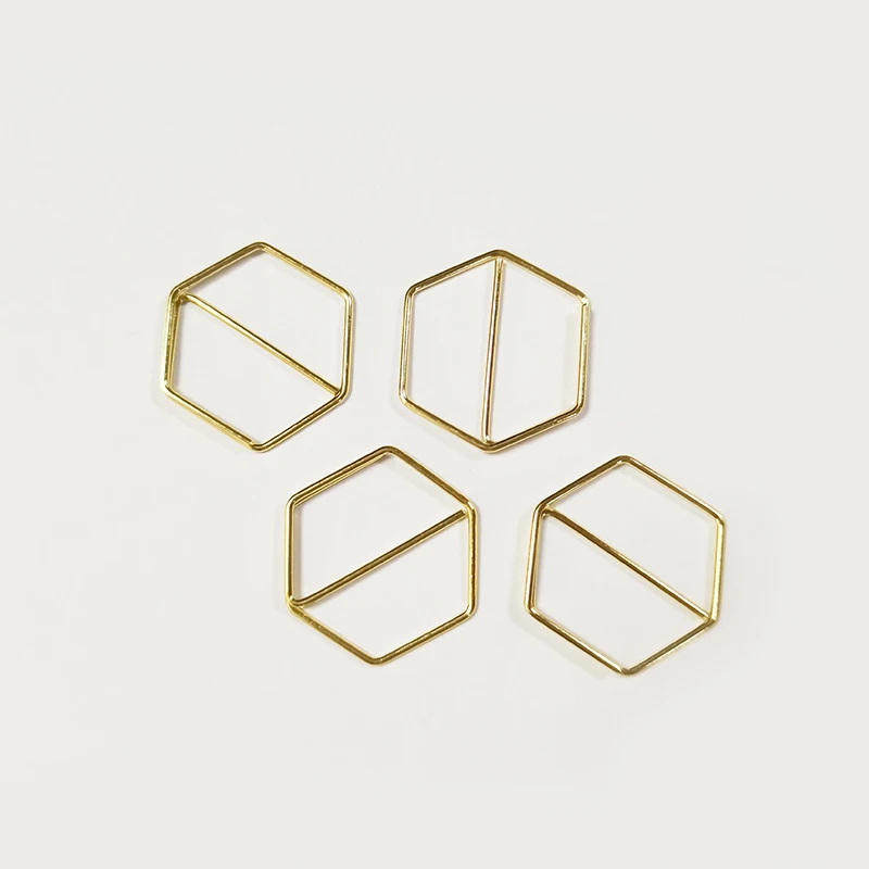 decoration Circle Hexagon Square Shape Paper Clips Bookmark Office School Stationery Supplies clip