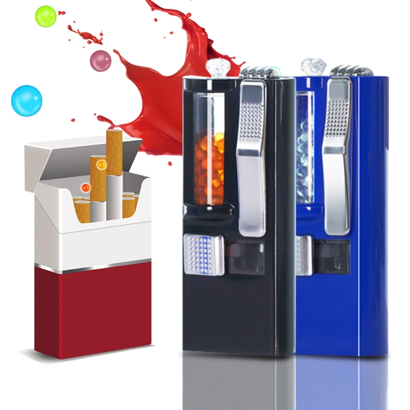 2024 popular smoke burst bead push-rod storage box configure variety flavors cigarette balls