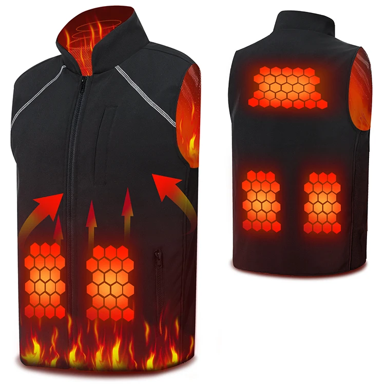 Autumn And Winter Smart Heating Cotton Vest Usb Saft Heated Vest (Battery Not Included)