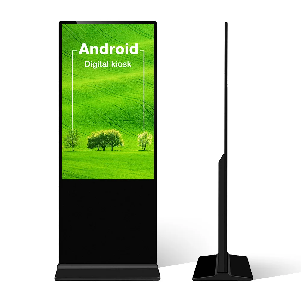 55 дюймов внутренний цифровой киоск 4K рекламный экран информационный LCD Digital Signage интерактивный тотемный сенсорный
