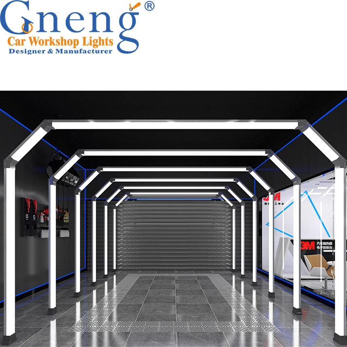 Hot Sale ZG/E1009 Aluminium Car Workshop Lights Tunnel Auto Detailing Inspection Garage Car Showroom Lamp