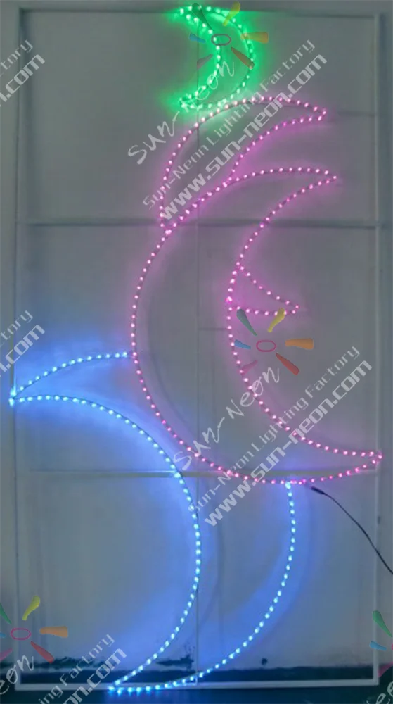 outdoor led Star Moon Ramadan decorations light