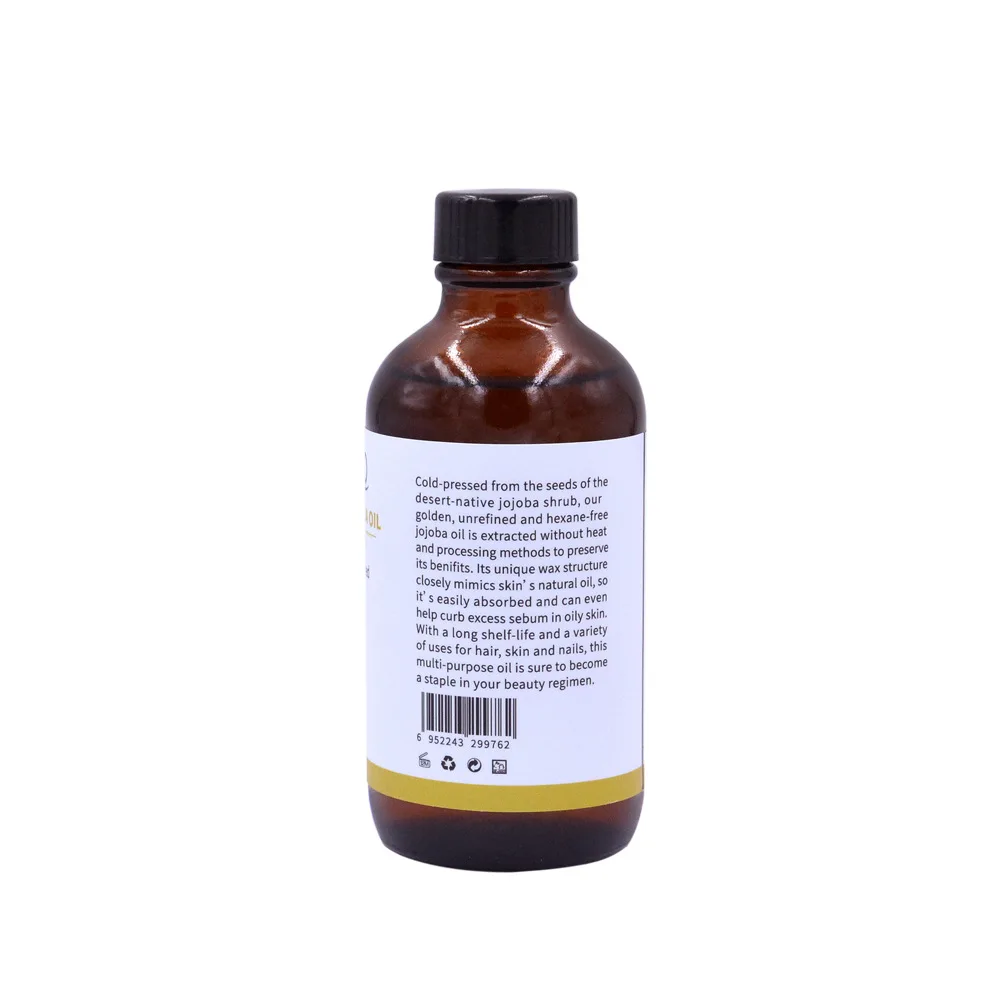  Jojoba oil Private Label Cold Pressed 100% Pure Natural Organic Oil For Face