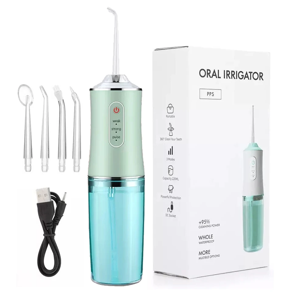 Oral Irrigator Cheap Wholesale IPX7 Waterproof Electric Teeth Cleaning Device Home Travel Dental Floss Water Flosser
