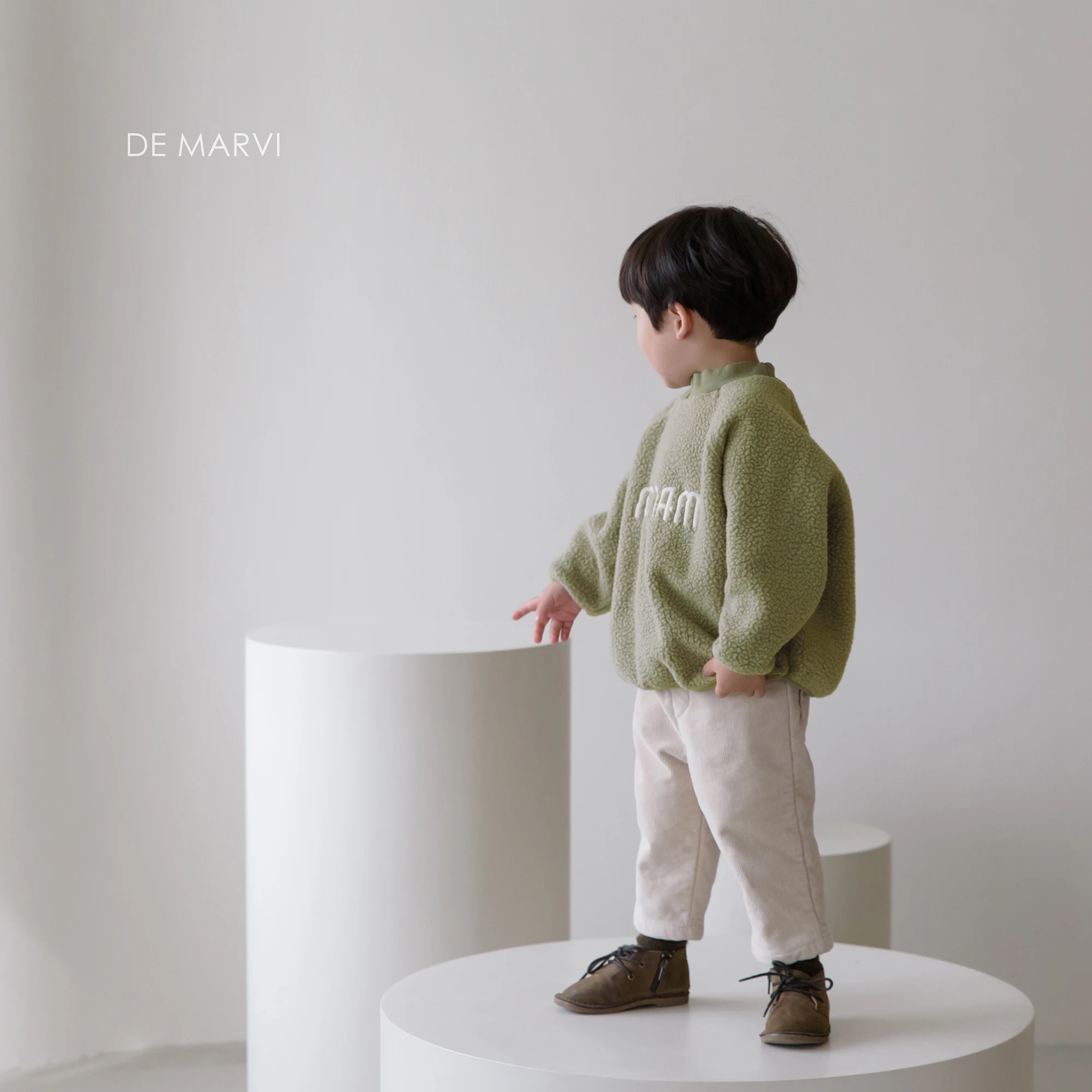 DE MARVI Korean Kids Toddler Boys Girls Fleece Warm Winter T shirts Sweater Children Clothes Wear MADE IN KOREA