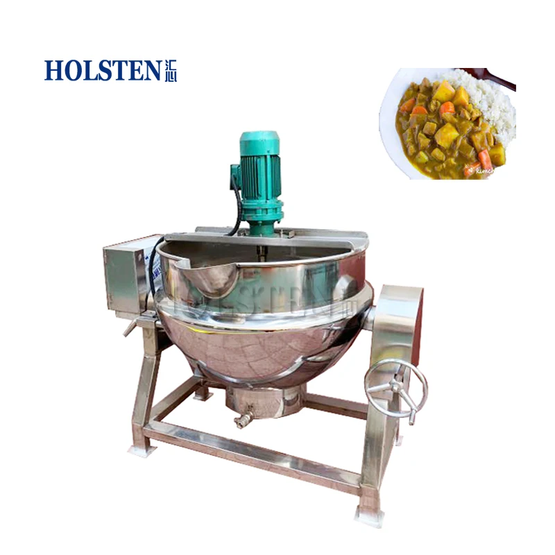 food mixer agitator stirrer milk jacketed kettle with agitator type gas