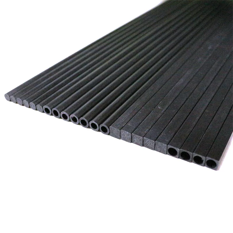 Customized round pultrusion tubes High quality square carbon fiber tube