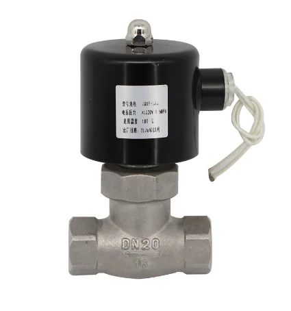 304 stainless steel wire steam solenoid valve 2W-16P