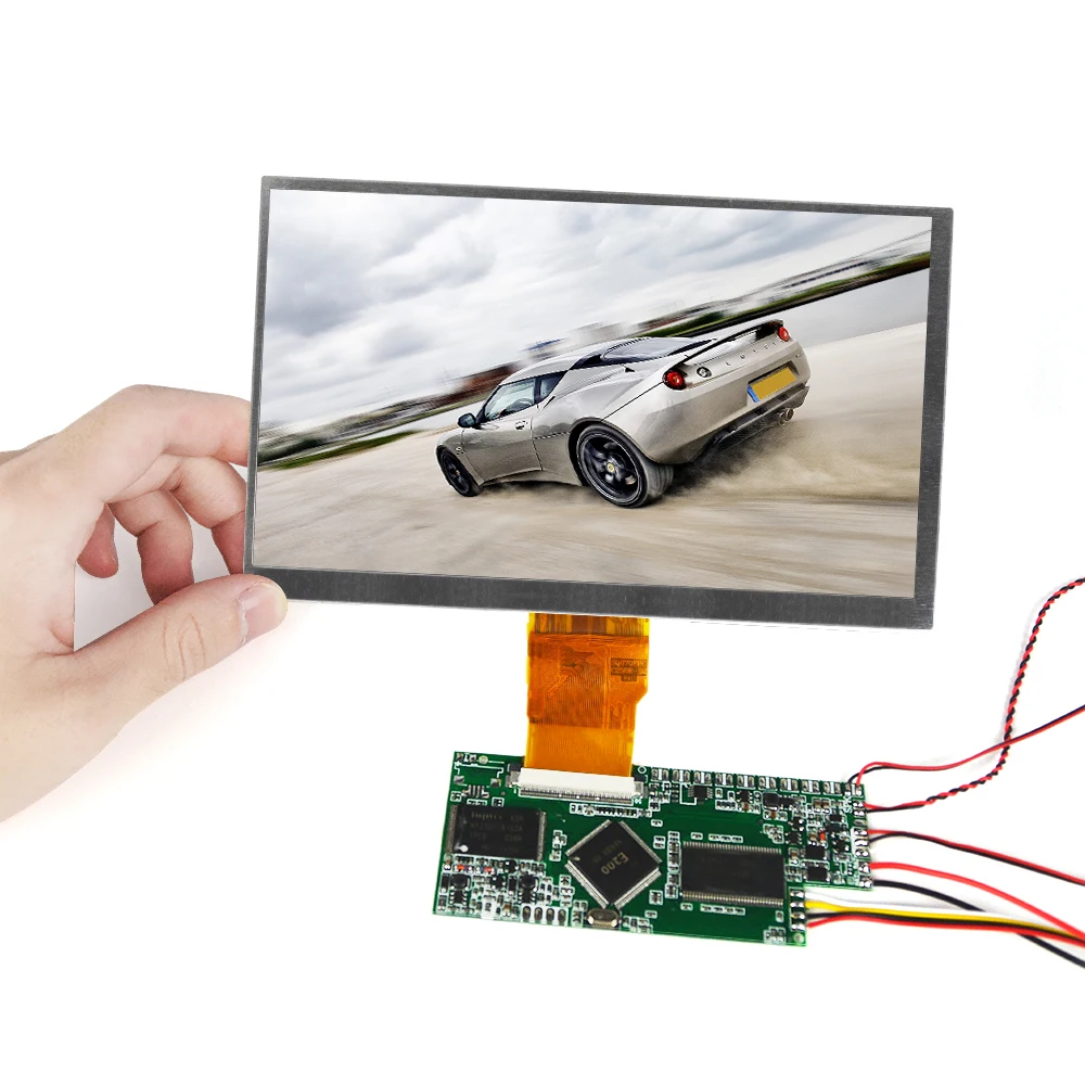 OEM Square 7 Inch All View Angle High Brightness 1024*600 IPS RGB Interface LCD Display for Ebike