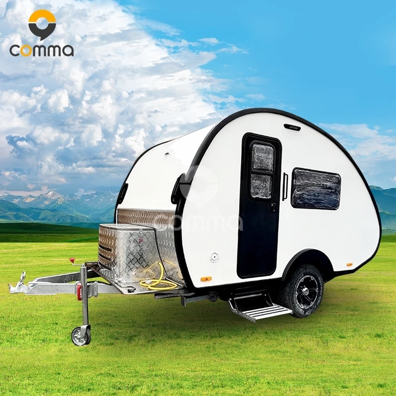 OTR Hot selling mini caravans new motorhome and caravans for sale home car caravan with mosquito screens