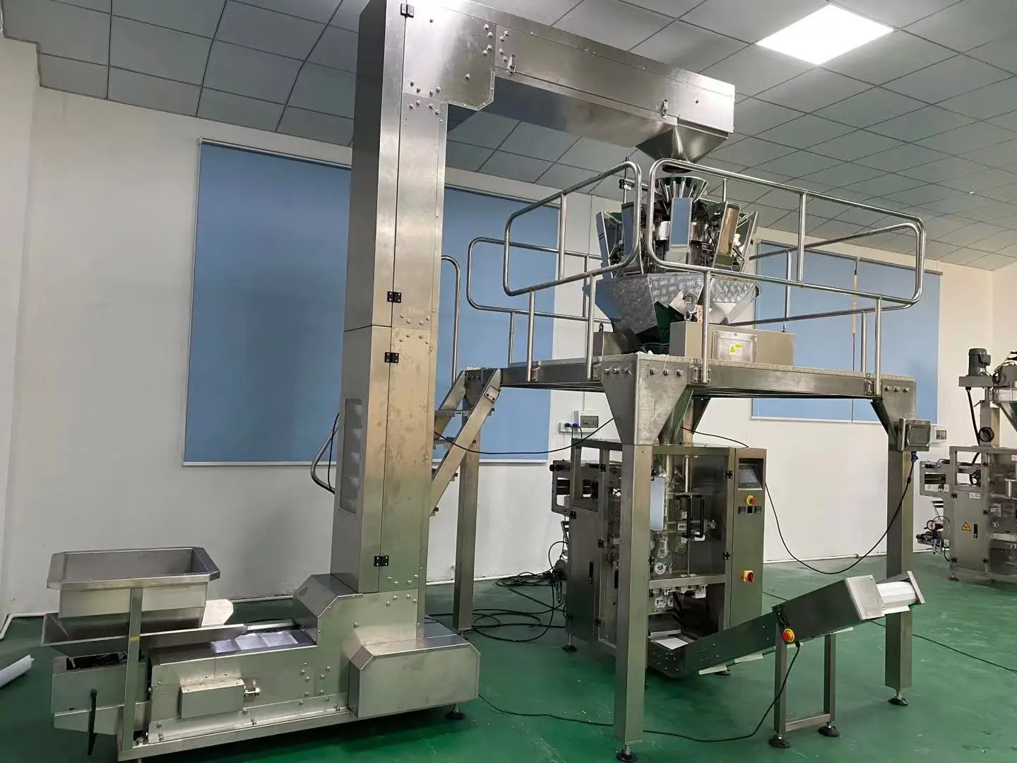Pneumatic CE ISO cashew nut cookies snack food packing machine