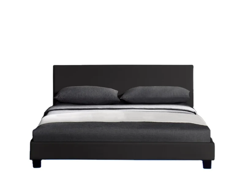 Fashionable Models Support Upholstered Queen Size Upholstered Bed With LED  Light