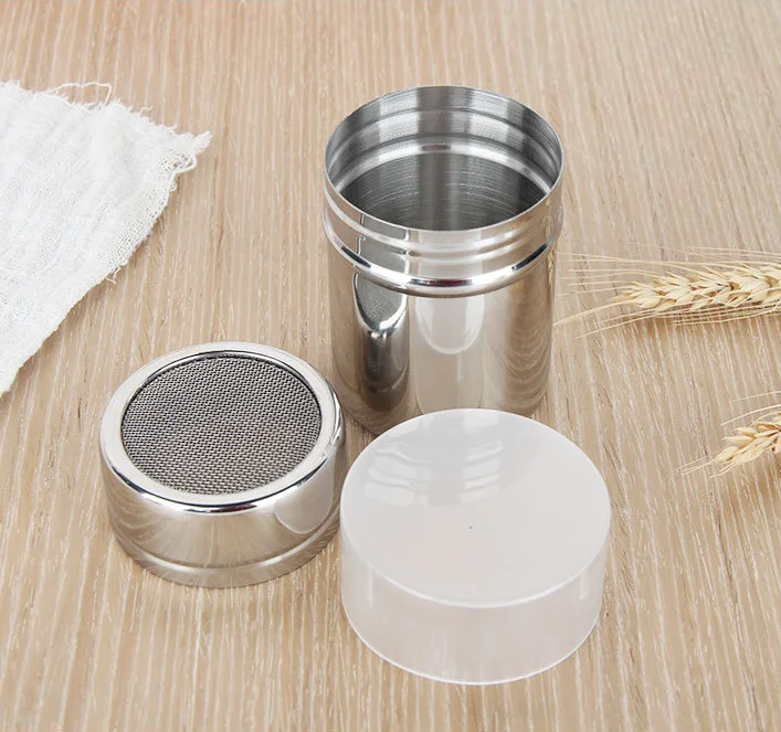 Wholesale Stainless Steel Wire Mesh Seasoning Bottle Spice Metal Salt Sugar Pepper Container Spray Bottle Coffee Can