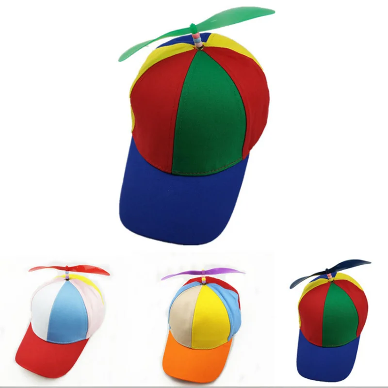 Creative And Interesting Custom Logo Windmill Hat Kid and Adult Propeller Hats Caps