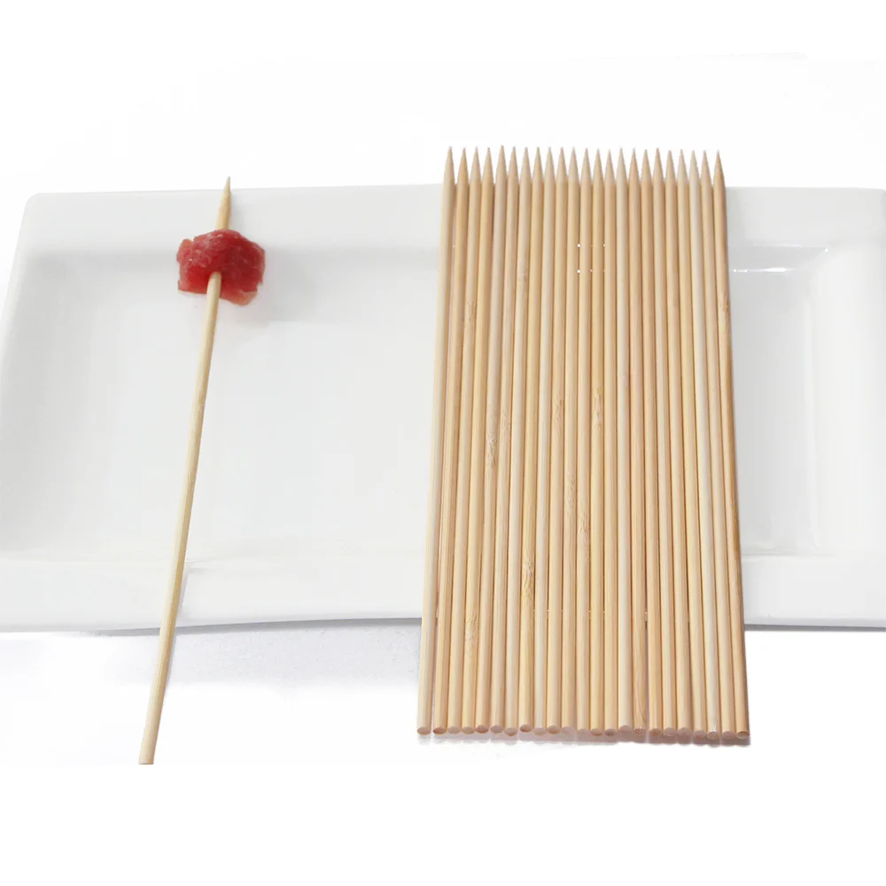 Disposable Bamboo Wooden Kebab Skewers Bamboo Sticks for BBQ Use