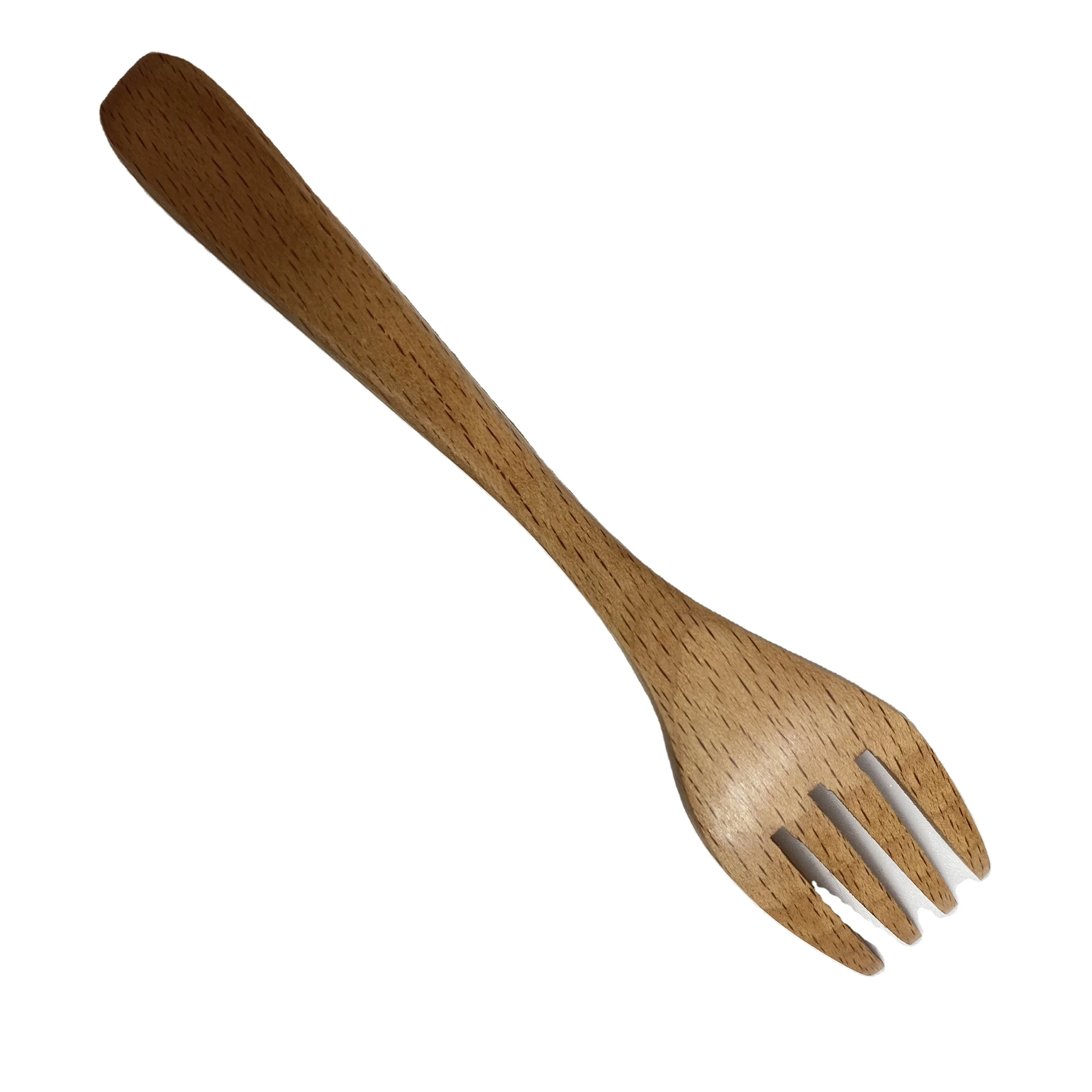 Manufacturer Direct Sales Beech Wood Natural Salad Wooden Fork