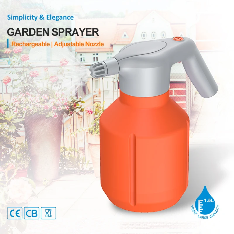 Adjustable Nozzle Automatic Lithium Battery Water Pump Mini Electric Sprayer For Garden