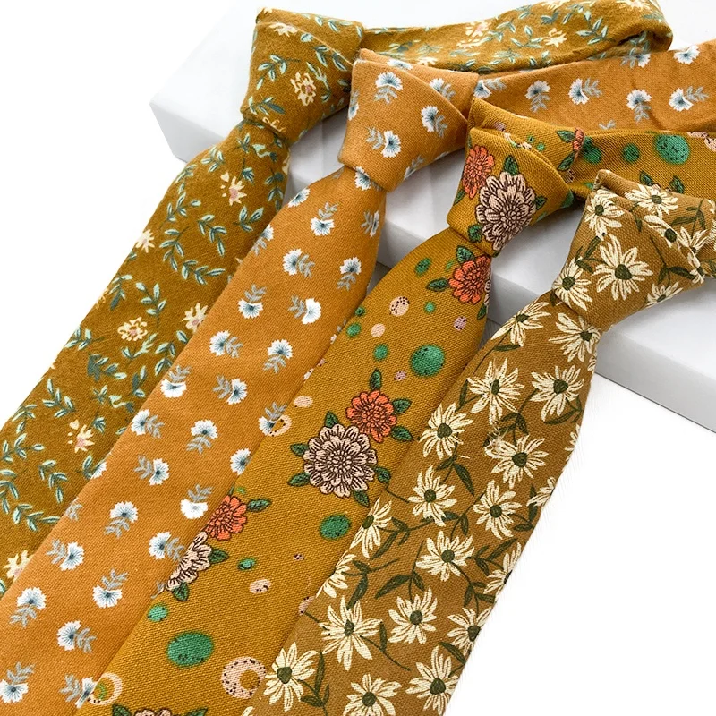 Популярный современный дизайн низкий минимальный заказ для свадебной вечеринки гравата Цветочные хлопковые Галстуки corbata floreada галстуки на