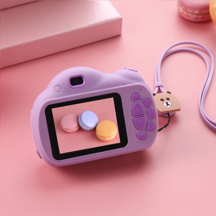 front and rear 1800W dual lens 32GB memory card 2.4 inch LED flash kids camera gift sets for children