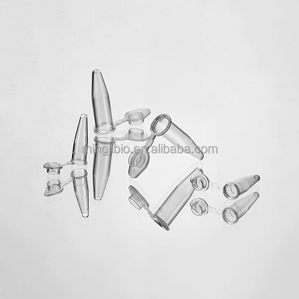 0.2ml 0.5ml 1.5ml 2ml 5ml 7ml Flat Lid Thin Wall PCR Single Tube PCR tube