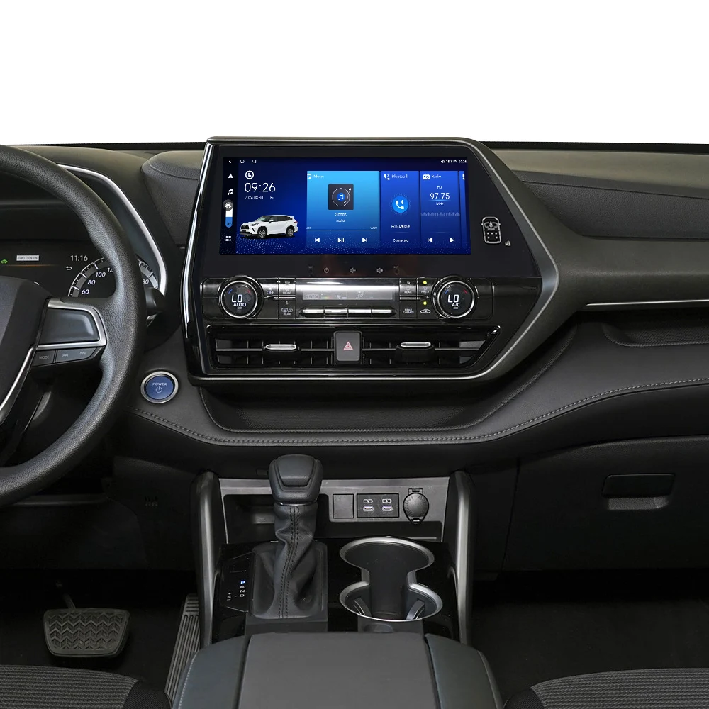 Автомагнитола NaviHua 12 3 дюймов мультимедийное автомобильное радио для Toyota Highlander 2022 2023 авто GPS навигация Carplay монитор