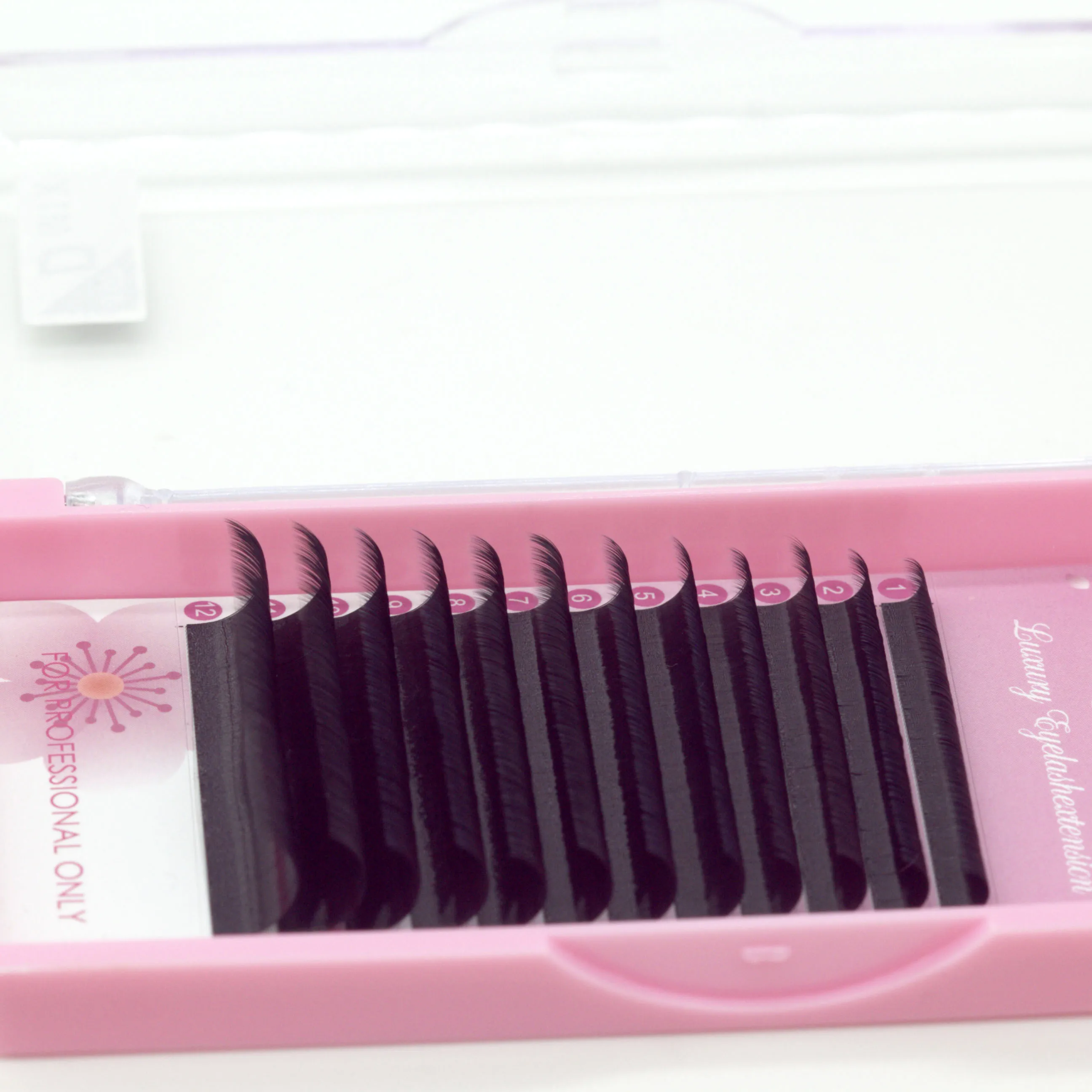 Мягкие профессиональные кашемировые индивидуальные плоские ресницы OEM Ellipse