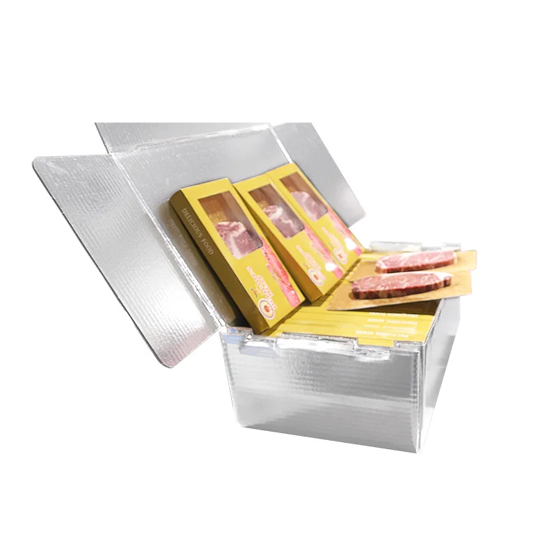 Insulated Food Shipping Aluminum Foil Box for Cold Industrial Chain Ice Cream Cold Box Maintain temperature for 3 days