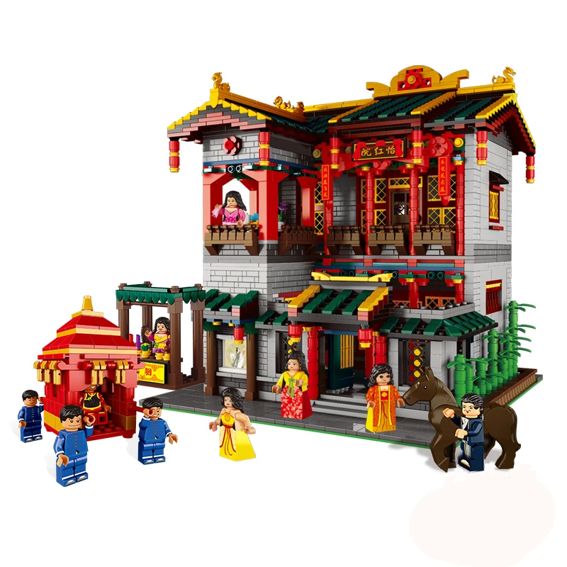 Xingbao Blocks 01003 Zhonghua Street Xinya Palace 3267pcs Chinese Town Architecture plastic building block