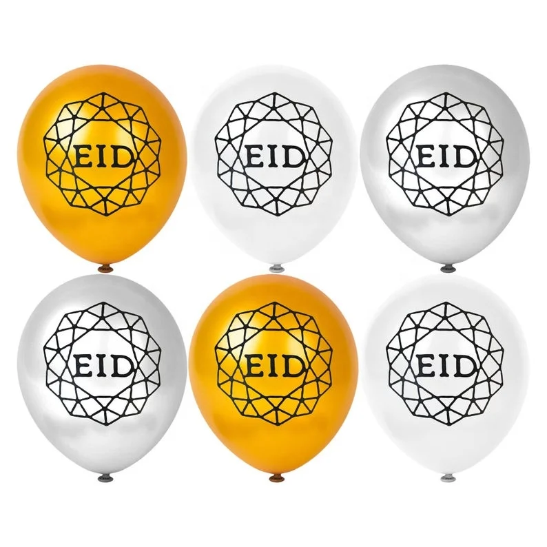 Muslim Ramadan Party Supplies Balloon Arabic Eid Mubarak Letter Balloons Script Eid Ramadan Balloons