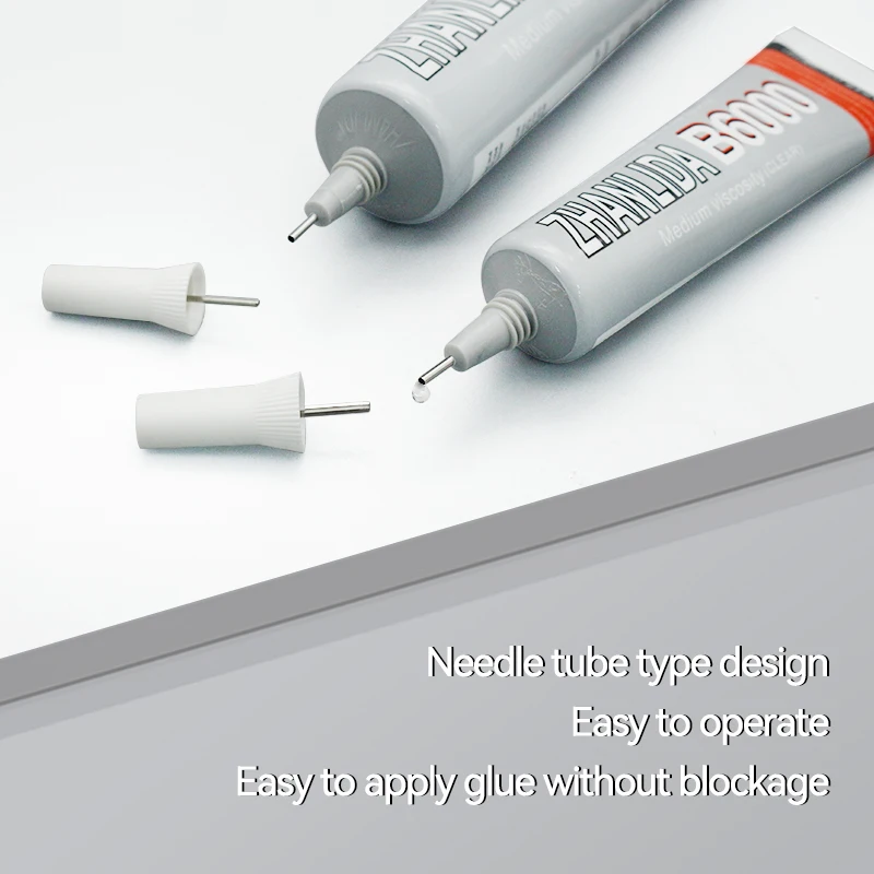 Zhanlida B6000 Clear Glue 15ML Jewelry Rhinestone Glue Sticky Ceramic Gemstone Stone Metal Glass Glue B6000