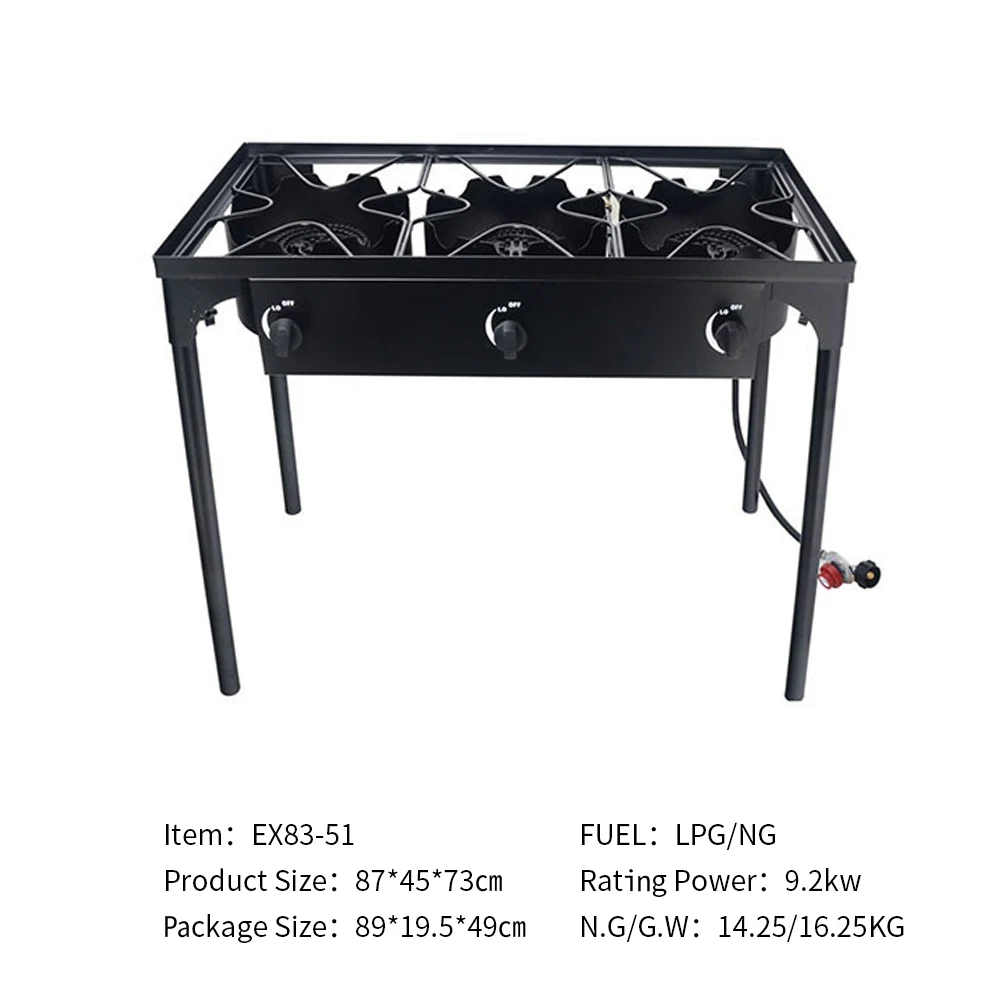 
Outdoor Portable kitchen appliances camping gas range grill gas cooker 