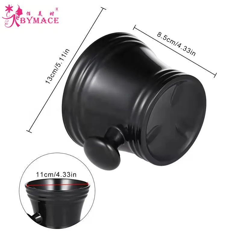 Оптовая продажа с фабрики пластиковая чаша для бритья под заказ мыла мужчин пены