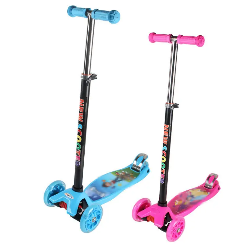 chinese hot sale free shipping 3 4 big wheel off-road mobility  drift foot kids tricycle scooter with removable seat suitcase