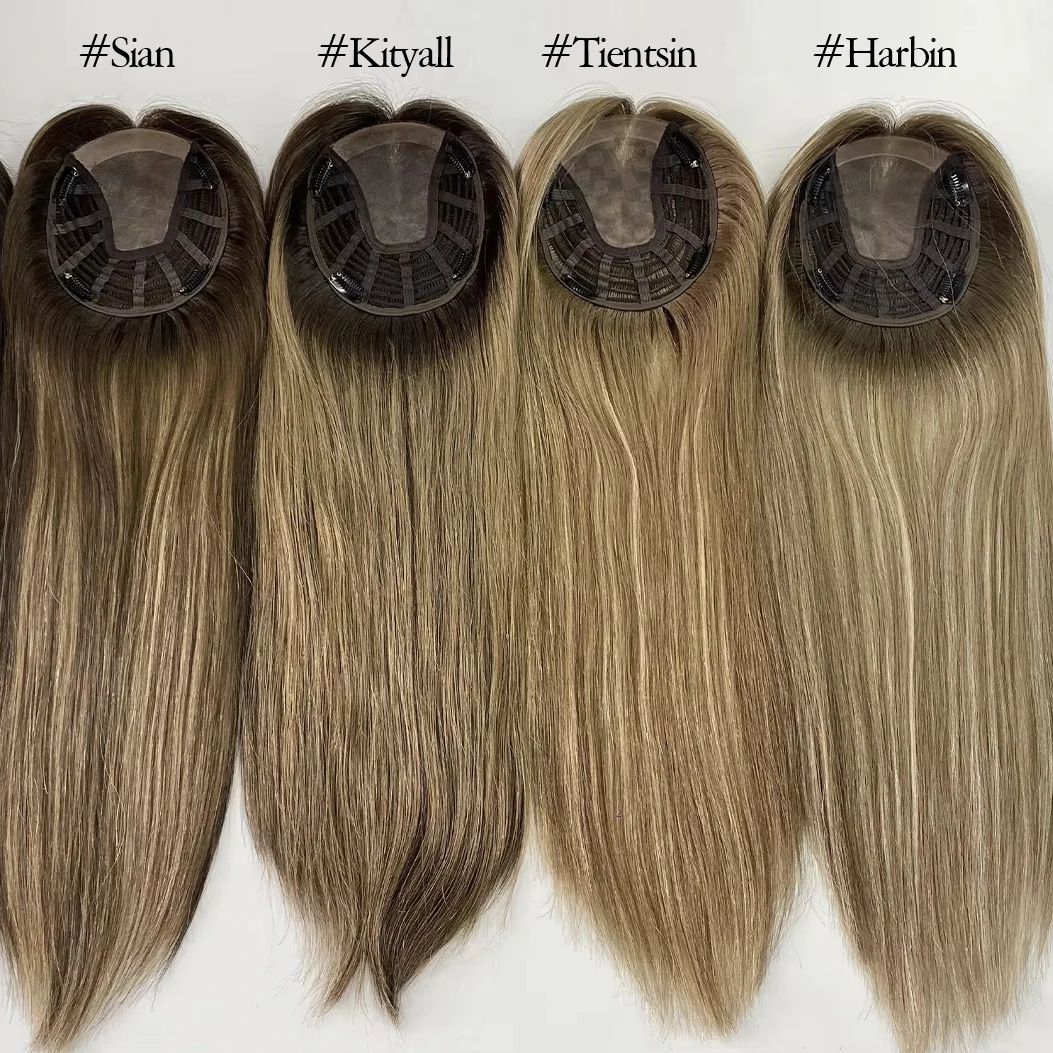 Can Be Permed Wave Heated And Color Safe Fine Top Mono Base Wefted In Sides And Back Women Topper