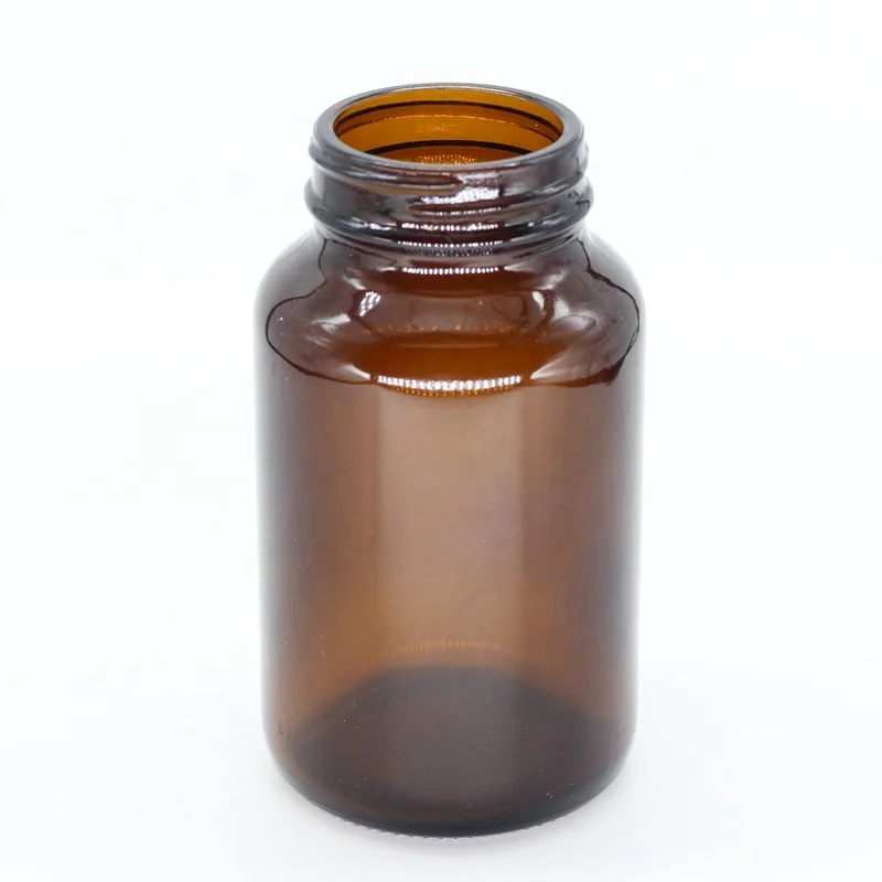 2oz 60cc 60ml amber wide mouth glass bottle pharmaceutical glass jar