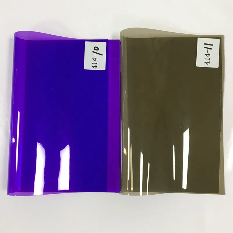 Wholesale Fluorescent Coloured Transparent Soft PVC Film for Bags/Shoes/Sandals